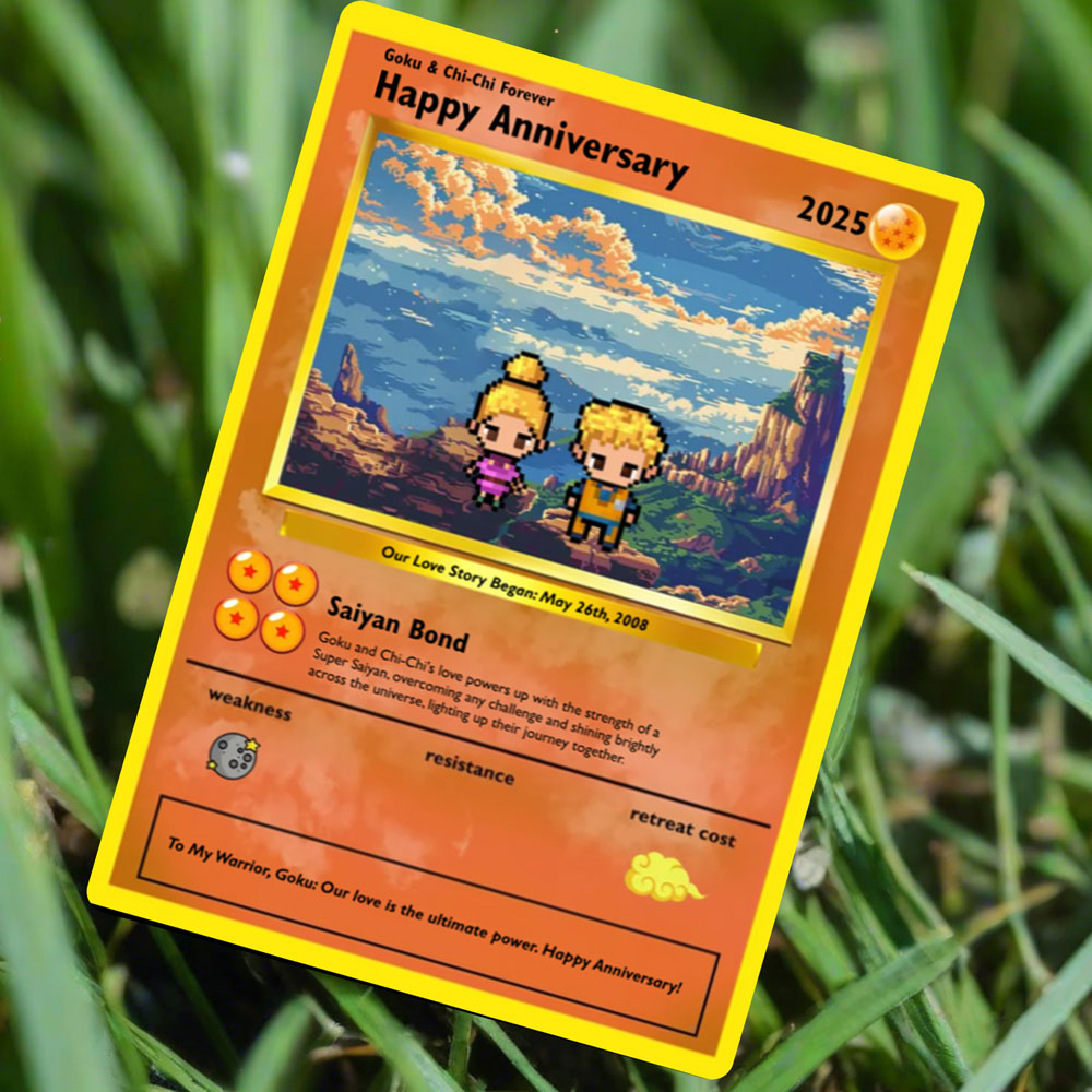 Bauen Sie Ihre eigenen - Super Saiyajin Love Card