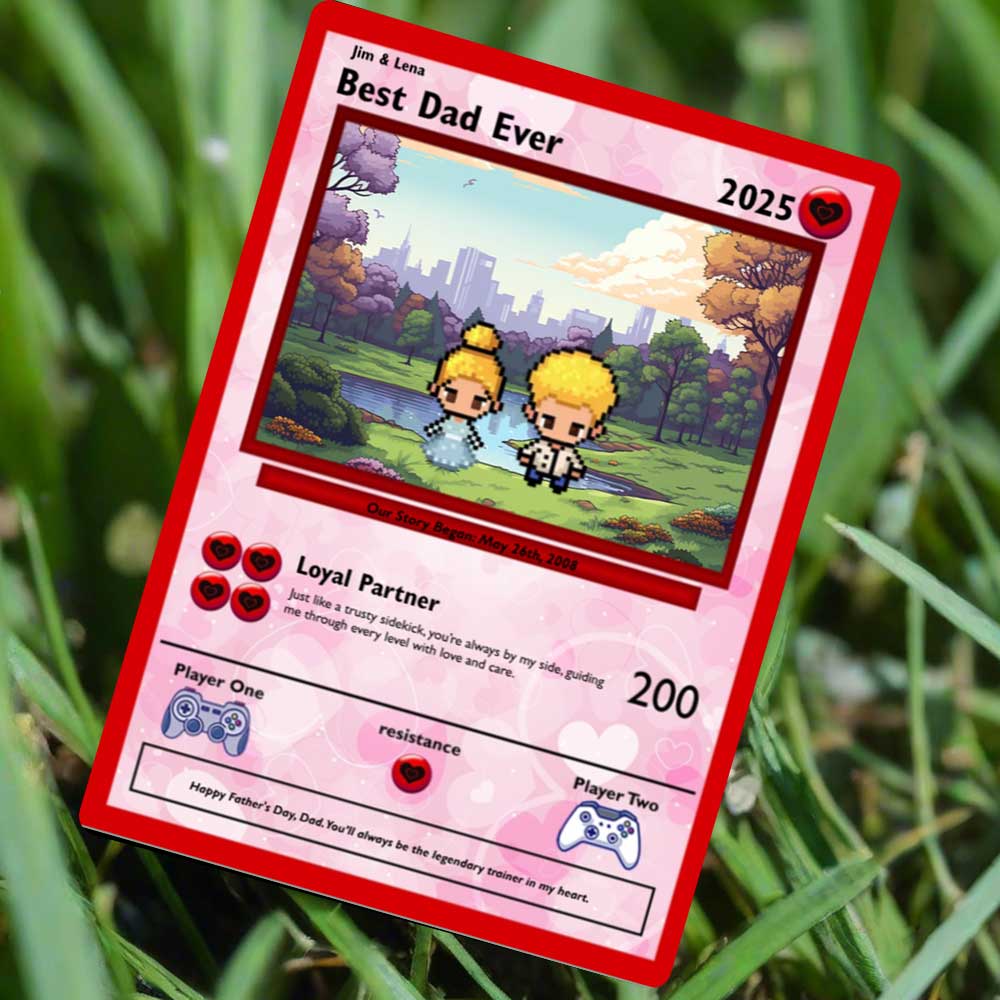 Karte „Tochter zu Papa“ – bauen Sie Ihre eigene Karte