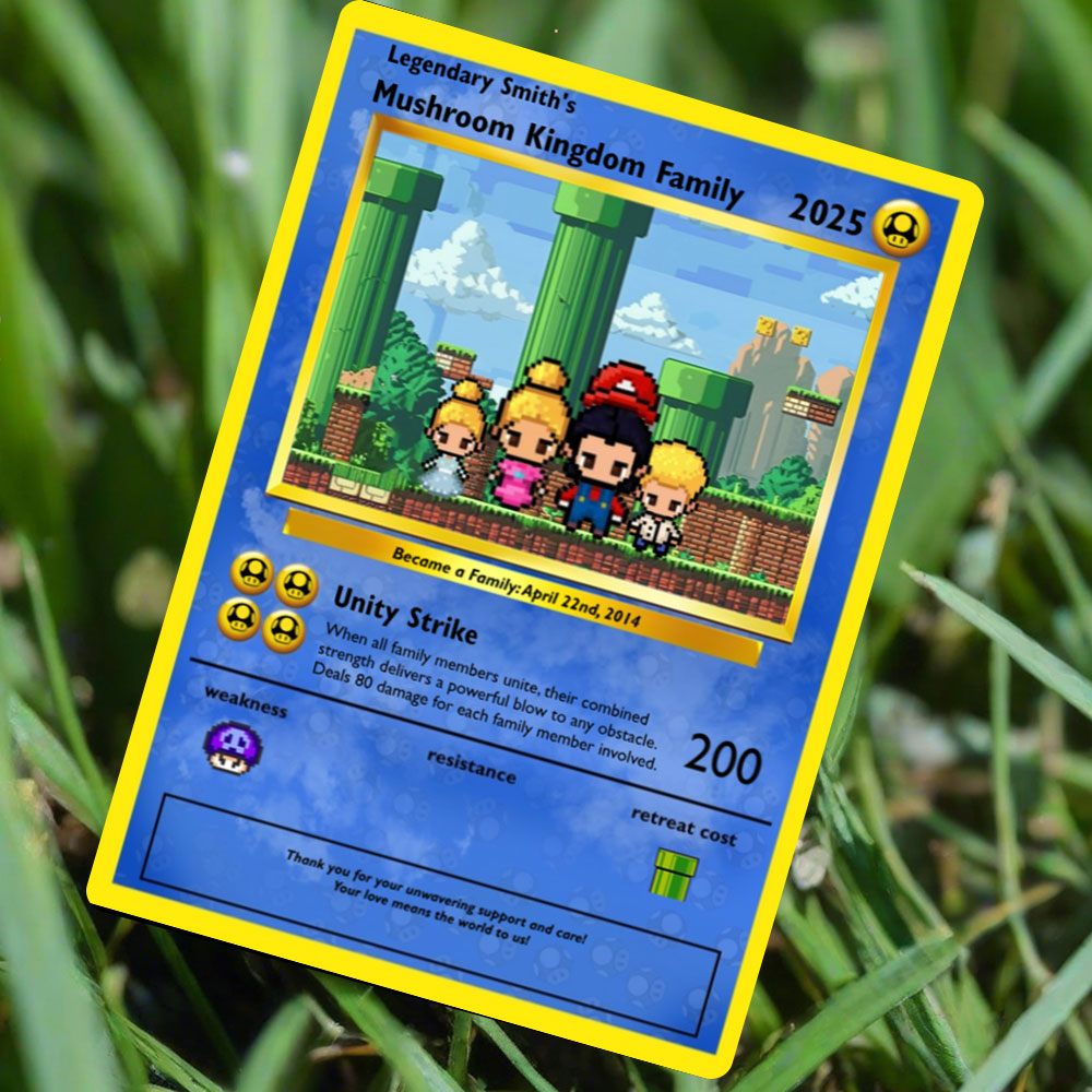 Bauen Sie Ihre eigene - Mushroom Kingdom Family Card