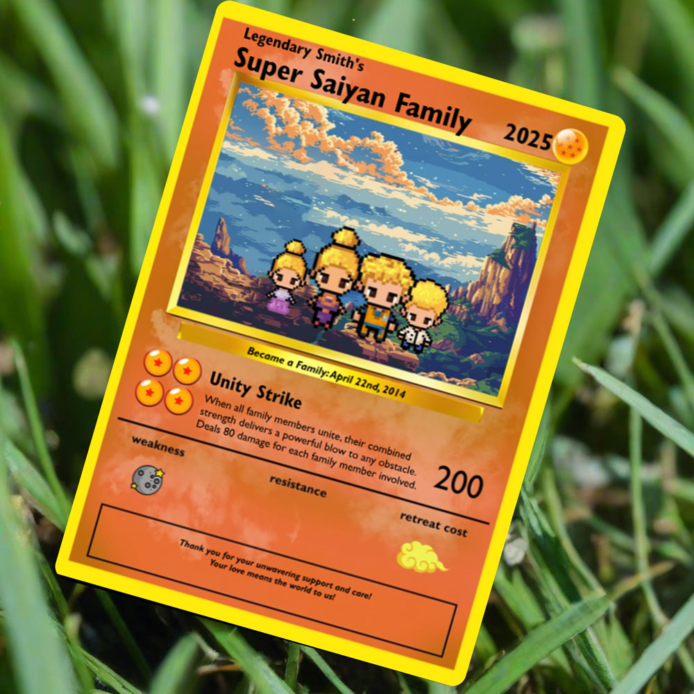 Bauen Sie Ihre eigene - Super Saiyajin Family Card