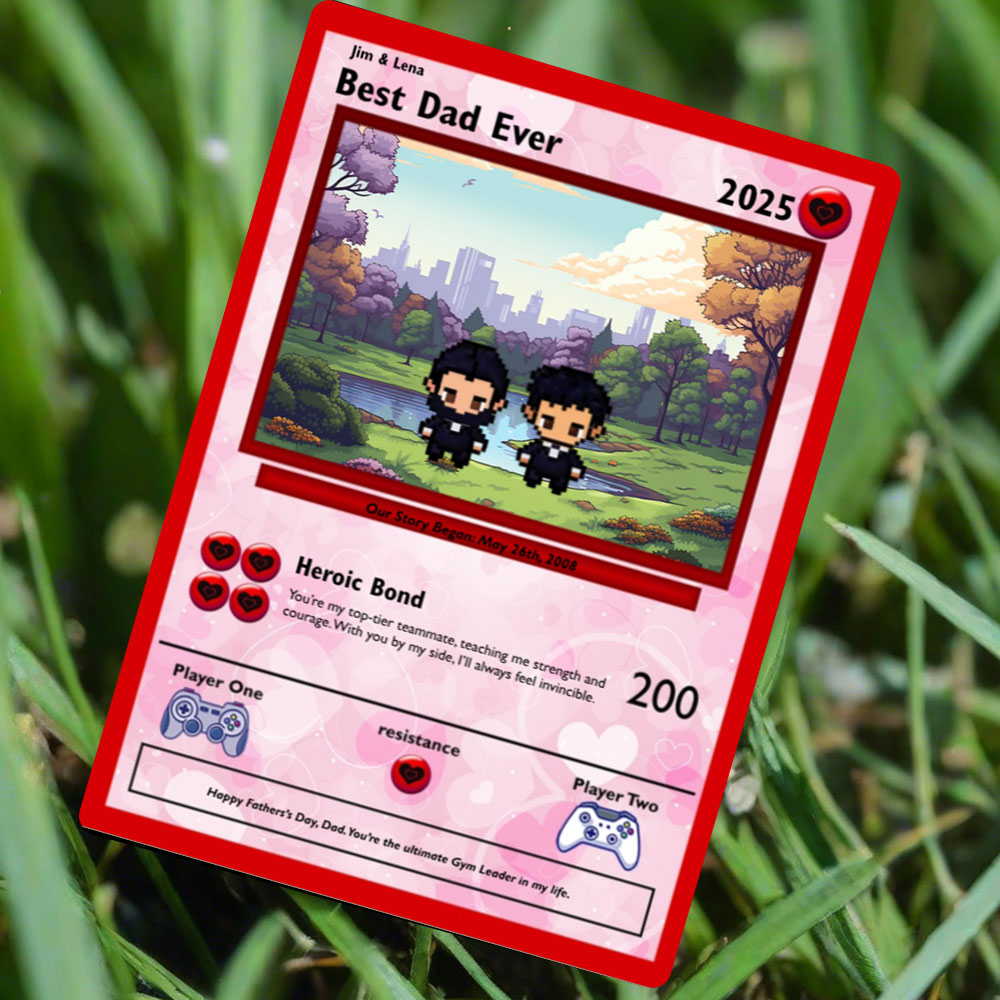 Karte vom Sohn zum Vater – bauen Sie Ihre eigene