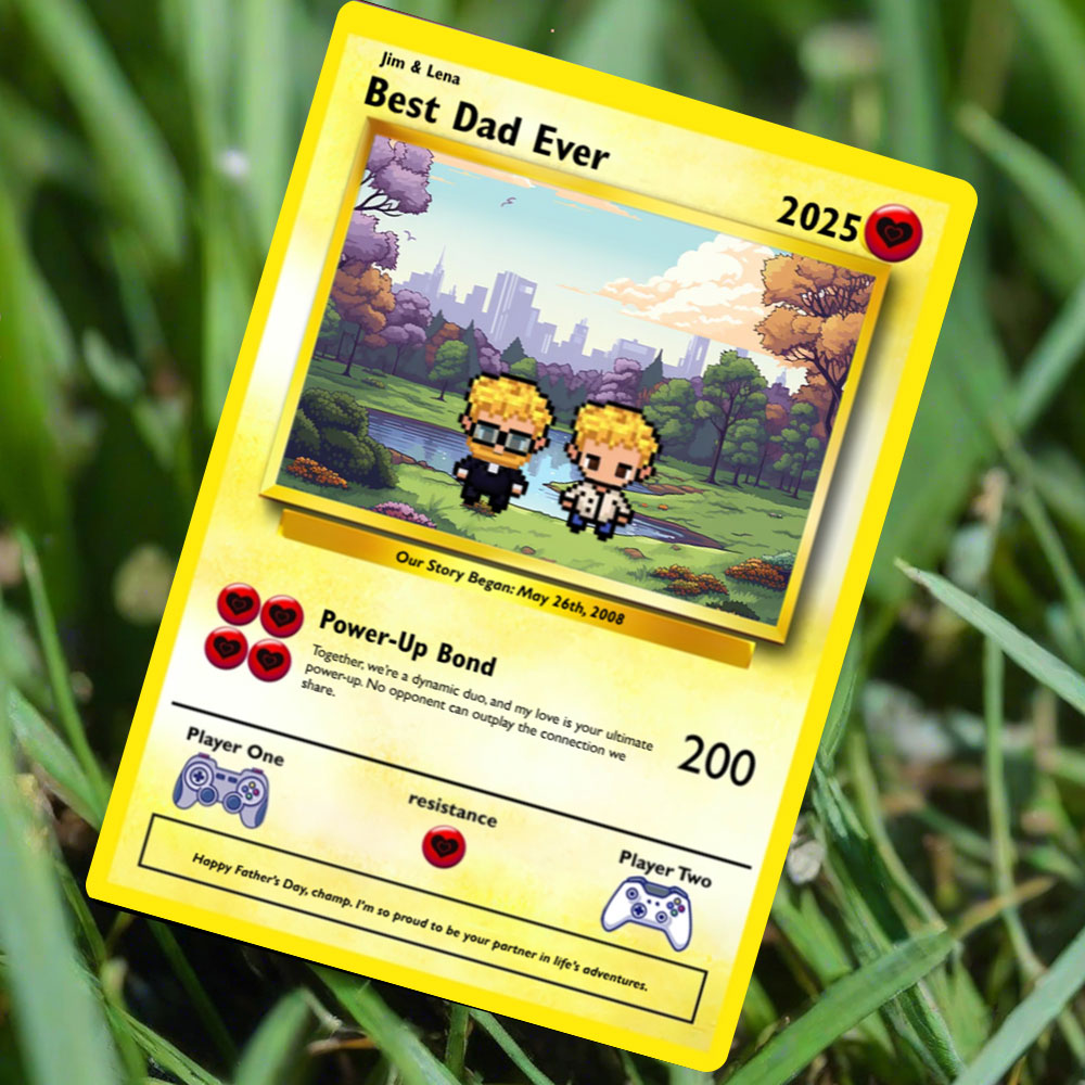 Vater-zu-Sohn-Karte – bauen Sie Ihre eigene