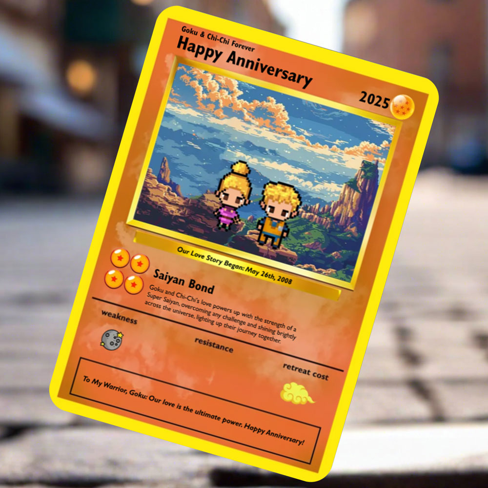 Bauen Sie Ihre eigenen - Super Saiyajin Love Card