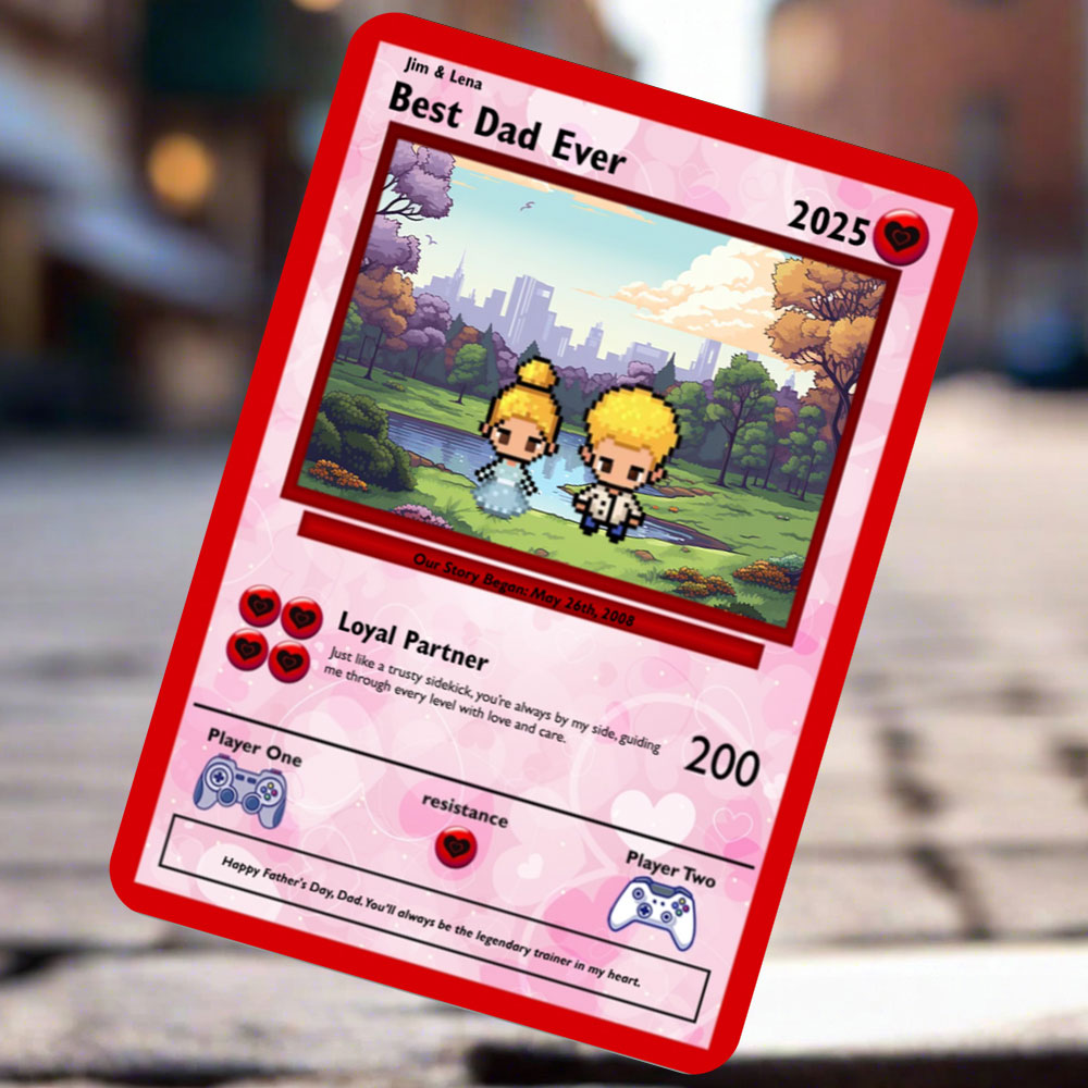 Karte „Tochter zu Papa“ – bauen Sie Ihre eigene Karte