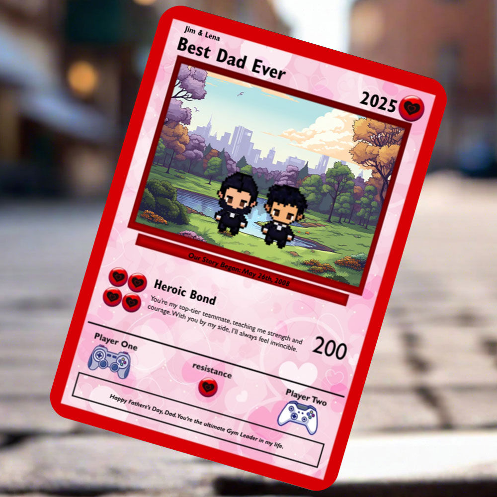 Karte vom Sohn zum Vater – bauen Sie Ihre eigene