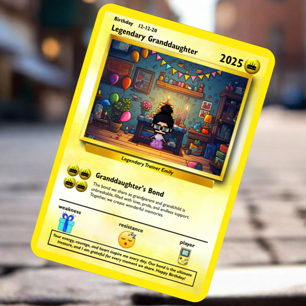 Granddaughter Birthday Card - Build Your Own