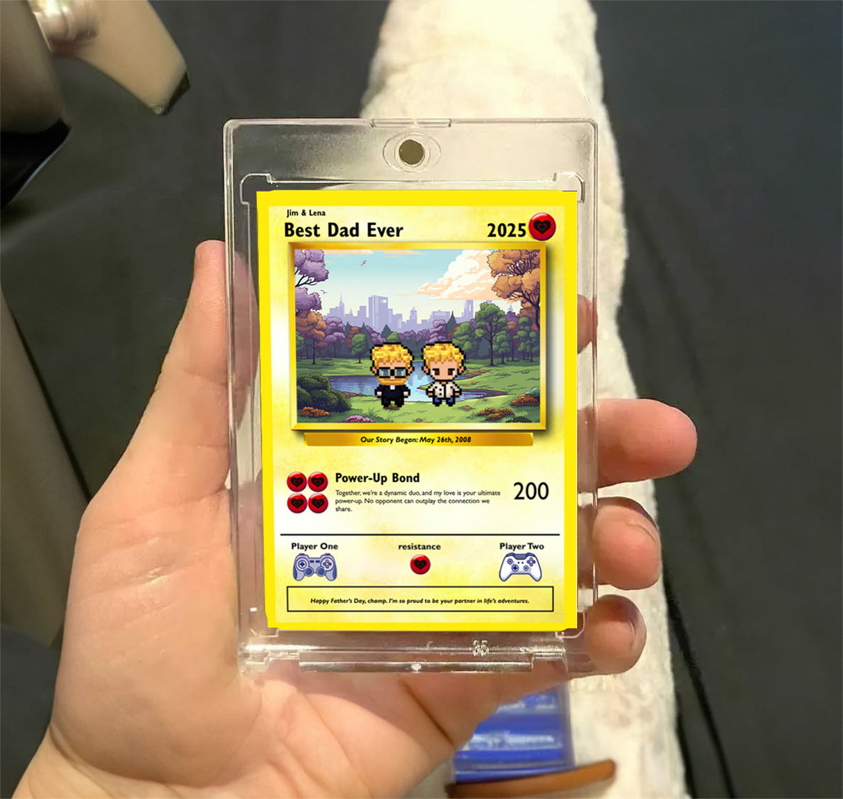 Vater-zu-Sohn-Karte – bauen Sie Ihre eigene