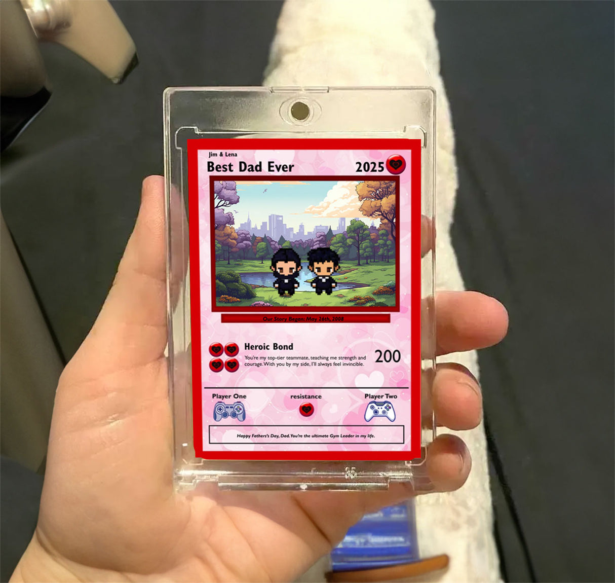 Karte vom Sohn zum Vater – bauen Sie Ihre eigene