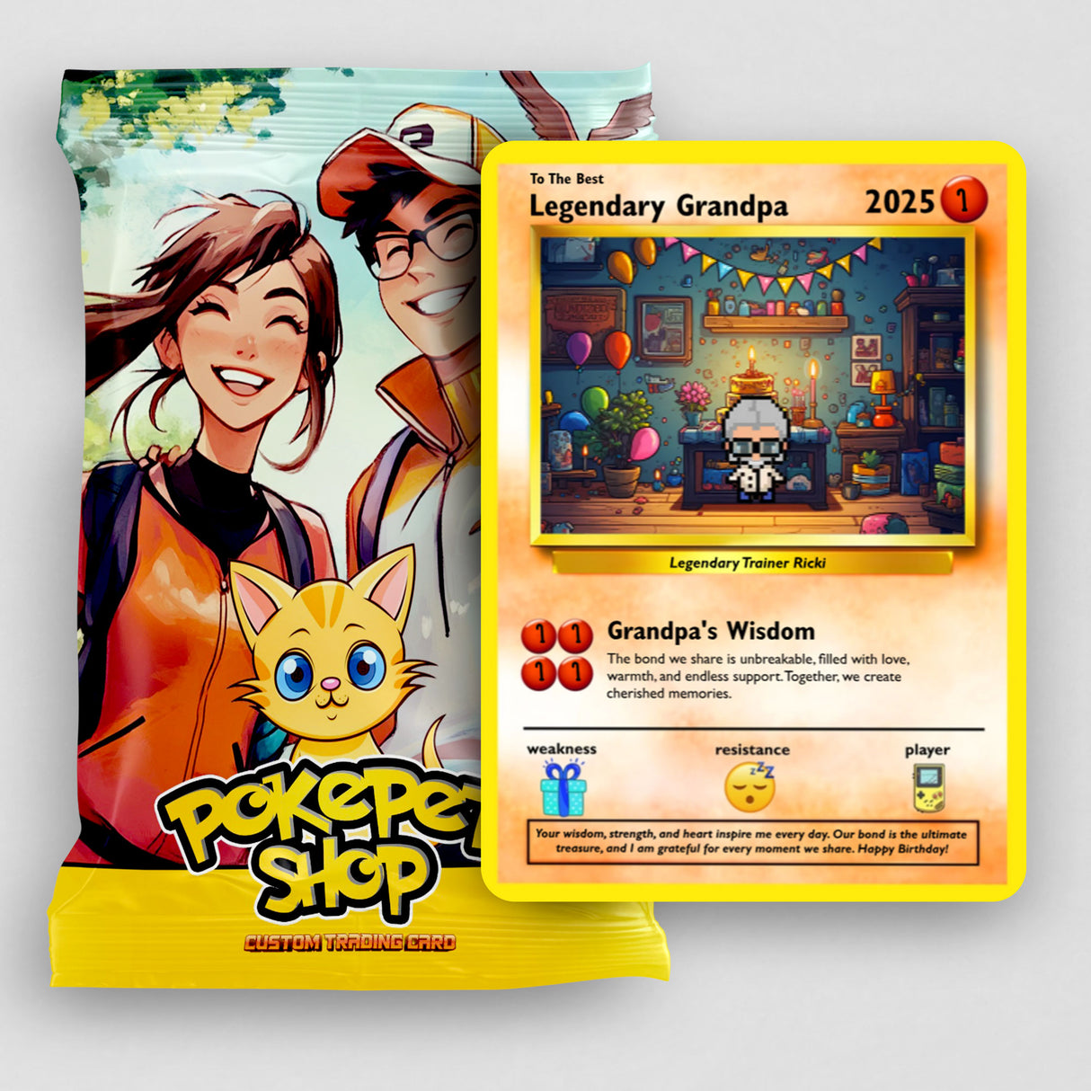 Bauen Sie Ihre eigene - Opa -Karte