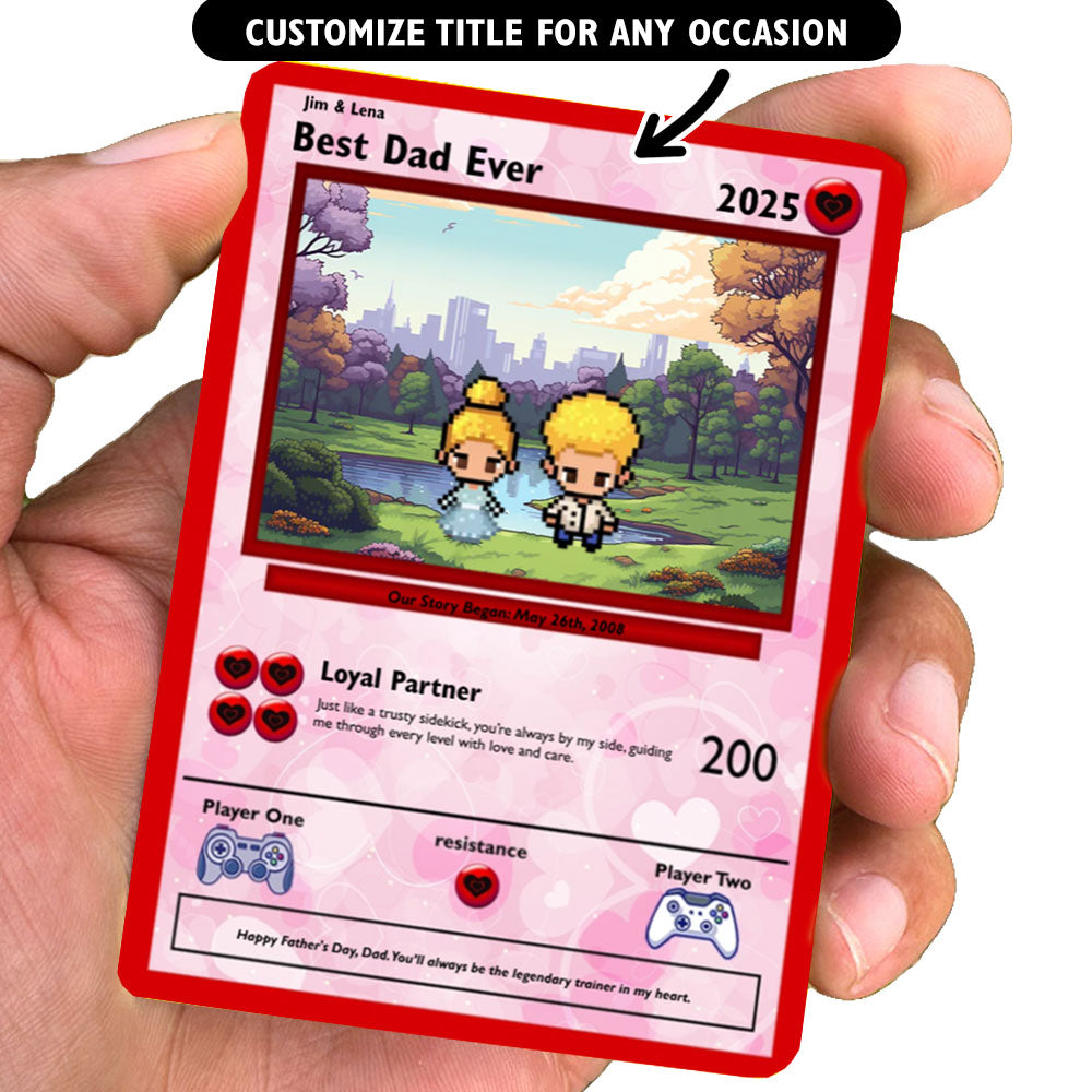 Karte „Tochter zu Papa“ – bauen Sie Ihre eigene Karte