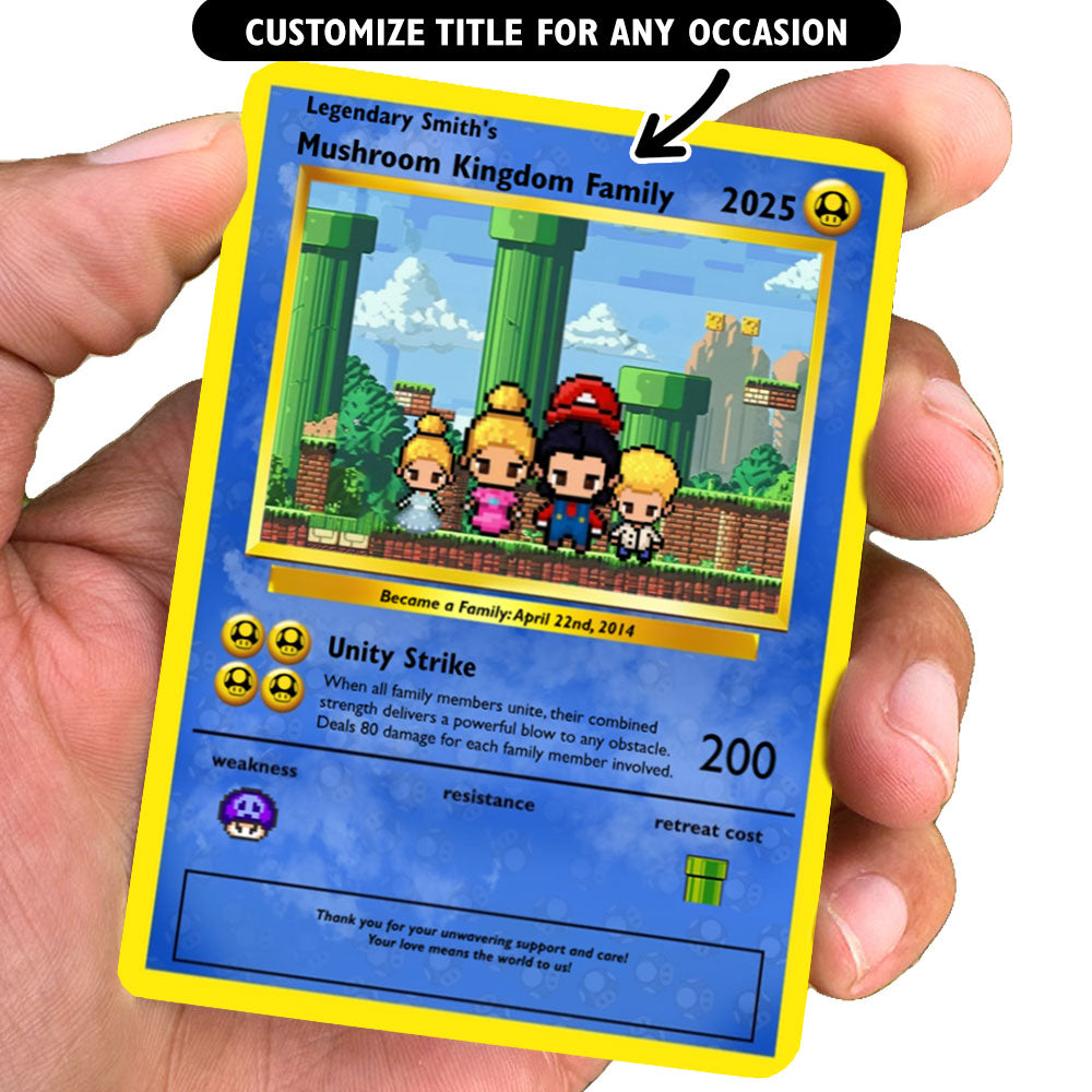 Bauen Sie Ihre eigene - Mushroom Kingdom Family Card