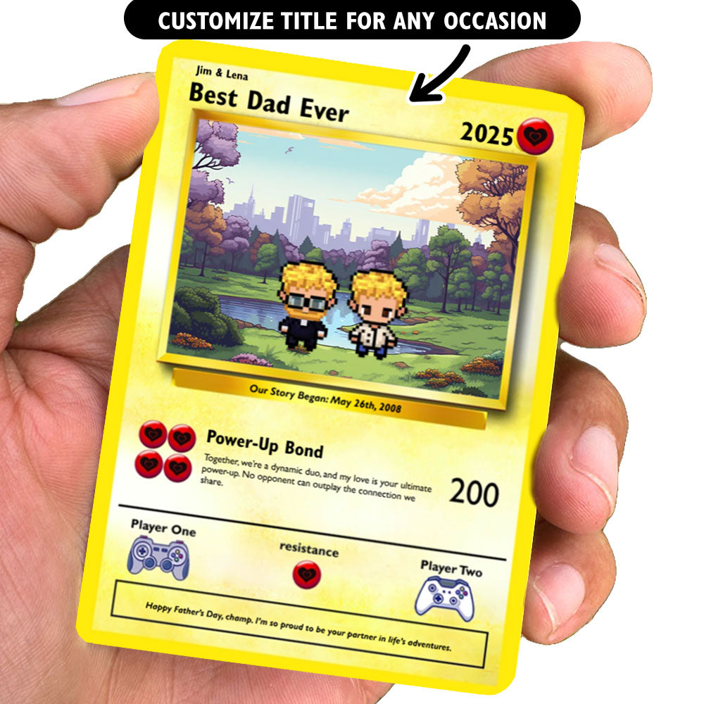 Vater-zu-Sohn-Karte – bauen Sie Ihre eigene