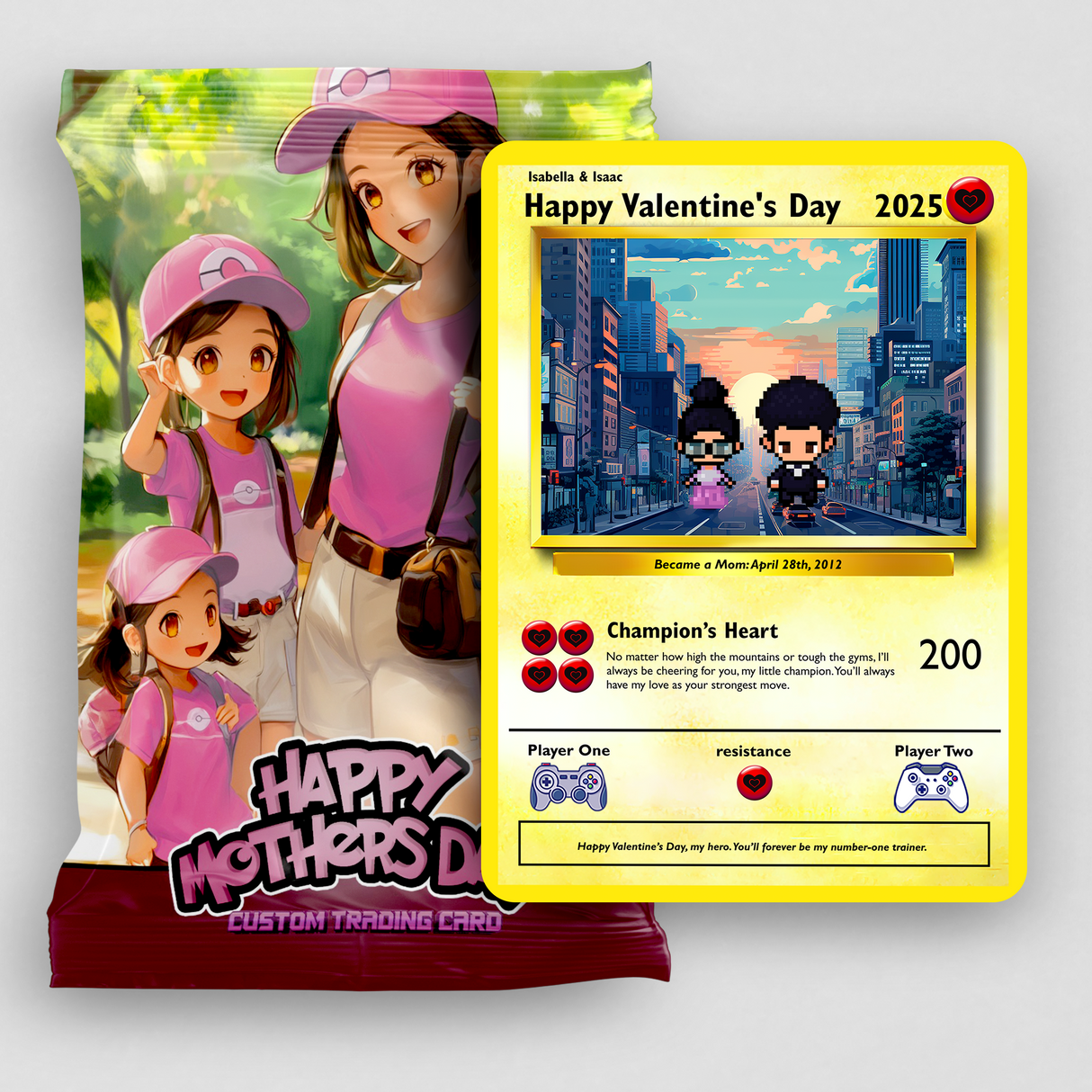 Mutter-Sohn-Karte – bauen Sie Ihre eigene