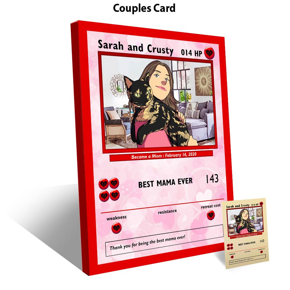 Limited Edition Hand gezeichnete V-Day-Karte