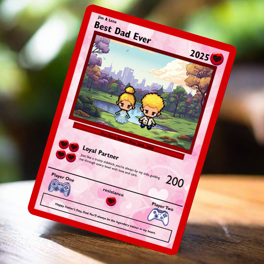 Karte „Tochter zu Papa“ – bauen Sie Ihre eigene Karte