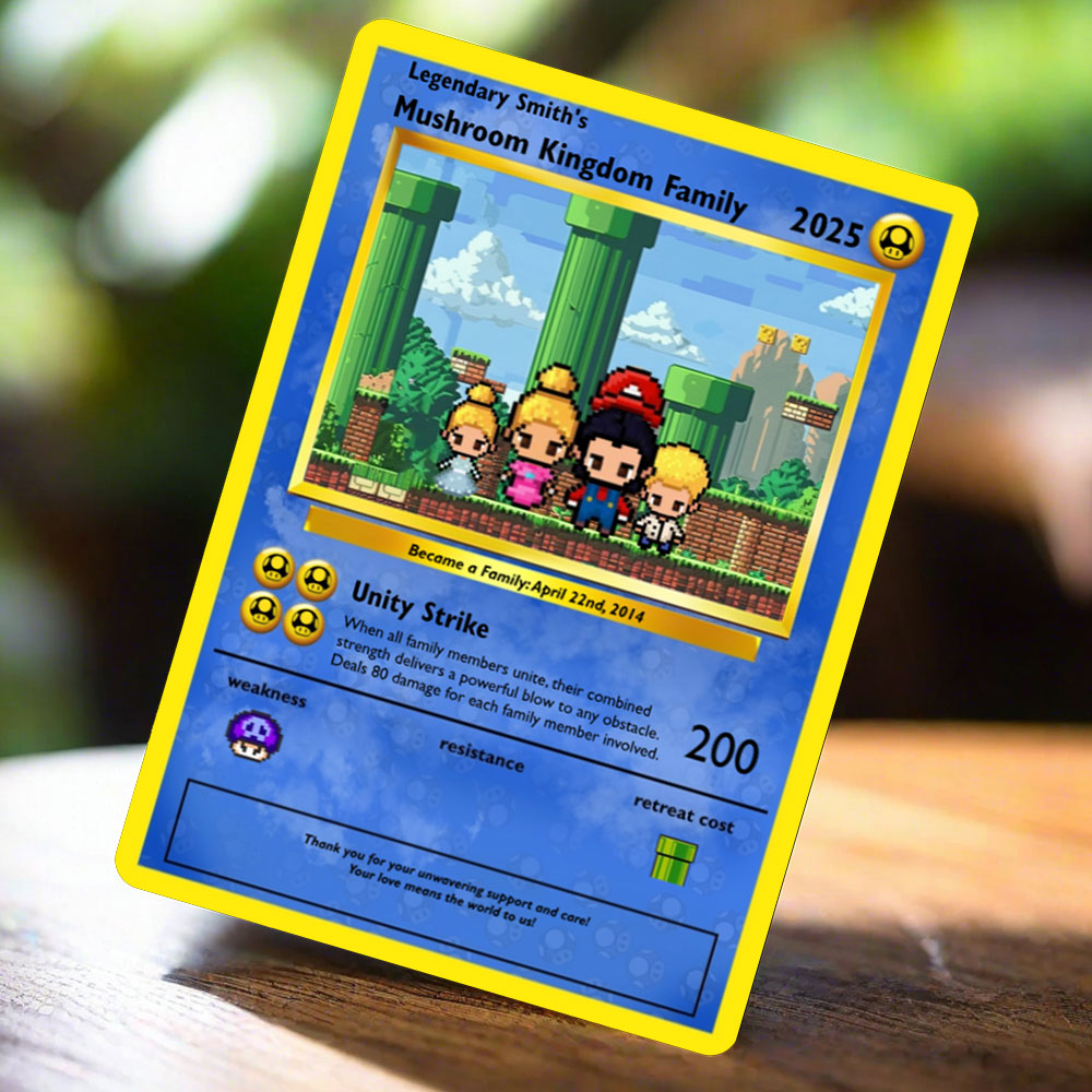 Bauen Sie Ihre eigene - Mushroom Kingdom Family Card