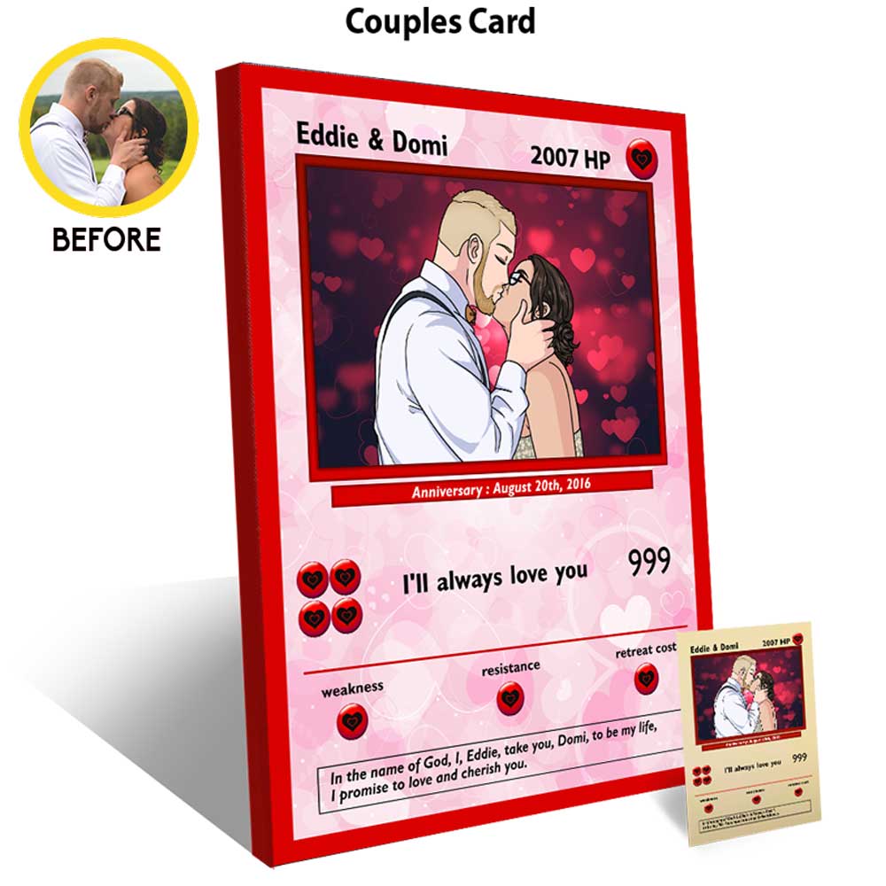 Limited Edition Hand gezeichnete V-Day-Karte