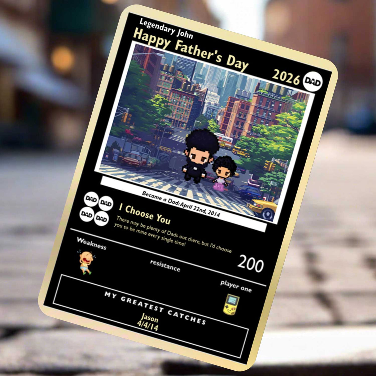Bauen Sie die begrenzte Gold Edition Ihres eigenen Vatertags
