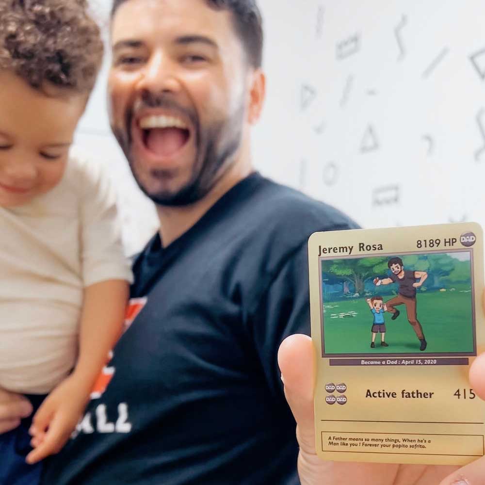 Poke Dad - Hand gezogene Kunst 1