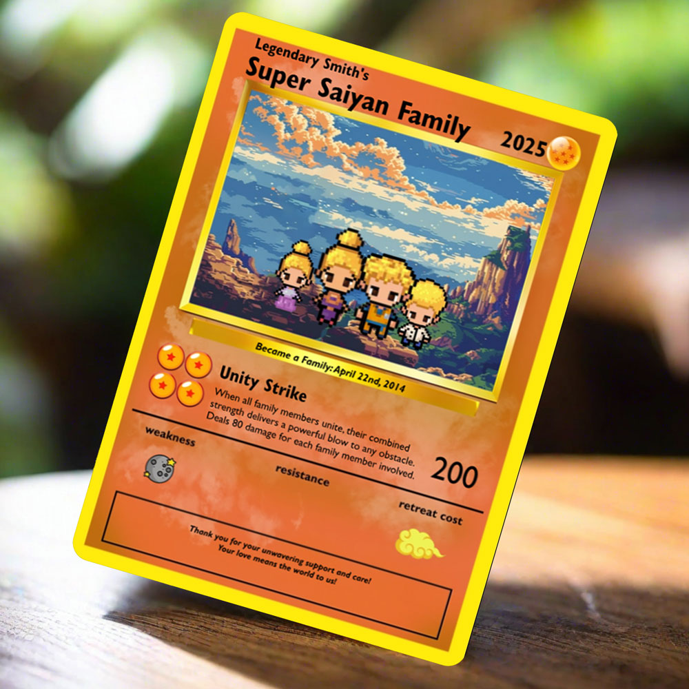Bauen Sie Ihre eigene - Super Saiyajin Family Card