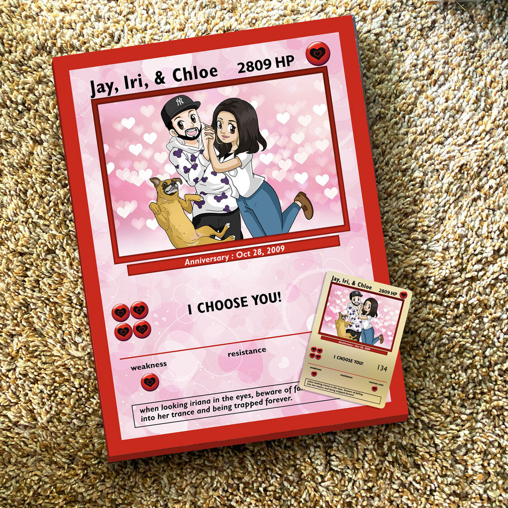 Limited Edition Hand gezeichnete V-Day-Karte