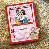 Limited Edition Hand gezeichnete V-Day-Karte