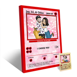 Limited Edition Hand gezeichnete V-Day-Karte